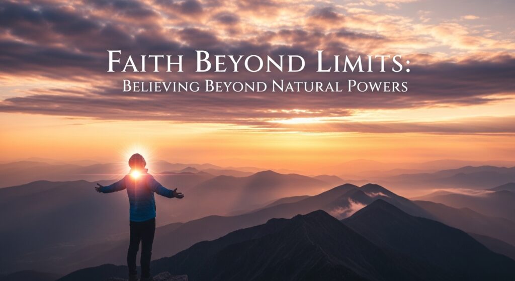 Faith Beyond Limits: Believing Beyond Natural Powers